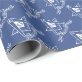 Papier Cadeau Symbole franc-maçonnerie (Coin rond)