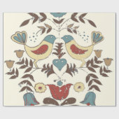 Papier Cadeau SYMBOLE Hex Amish néerlandais Pennsylvanie Bird Am (Plat)