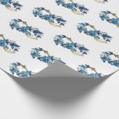 Papier Cadeau Symbole infini de papillons Morpho bleus (Coin)