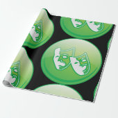 Papier Cadeau Symbole Masque Théâtre (Déroulé)