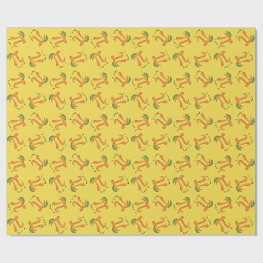 Papier Cadeau Symbole Peach Pi Enseignant Math (Plat)