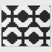 Papier Cadeau Symbole Pixel Art Black Cross (Plat)