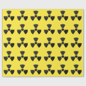 Papier Cadeau Symbole radioactif (Plat)