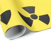 Papier Cadeau Symbole radioactif (Coin rond)