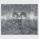 Papier Cadeau SYMBOLE Zodiaque Aries Style industriel (Plat)