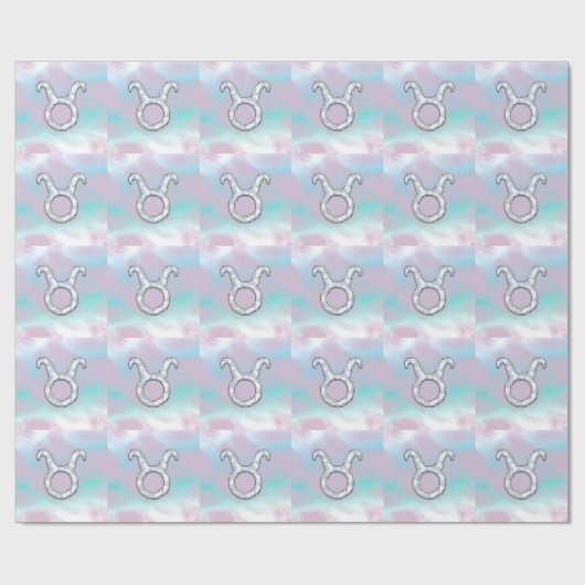 Papier Cadeau Symbole zodiaque de la mère de Pearl Taurus (Plat)