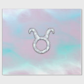 Papier Cadeau Symbole zodiaque de la mère de Pearl Taurus (Plat)