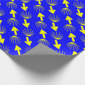 Papier Cadeau Symboles de Camino De Santiago (Coin)