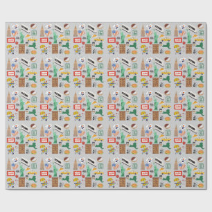 Papier Cadeau Symboles de la ville de New York