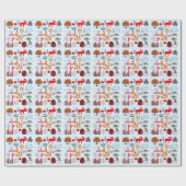 Papier Cadeau Symboles du Canada (Plat)