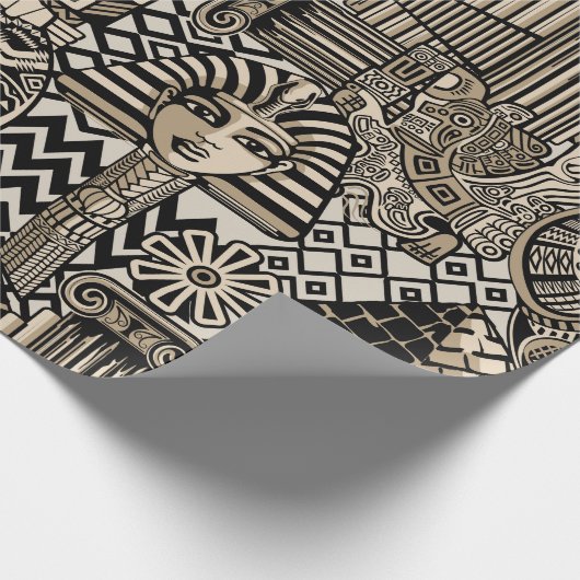 Papier Cadeau Symboles historiques anciens Style de tatouage (Coin)