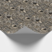 Papier Cadeau Symboles historiques anciens Style de tatouage (Coin)