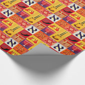 Papier Cadeau Symboles juifs (Coin)