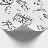 Papier Cadeau Symboles magiques (Coin)