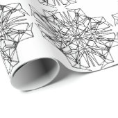 Papier Cadeau symétrie géométrique (Coin rond)