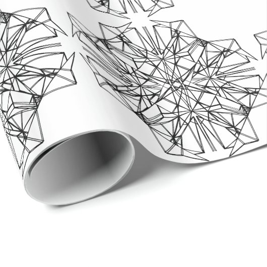 Papier Cadeau symétrie géométrique (Coin rond)