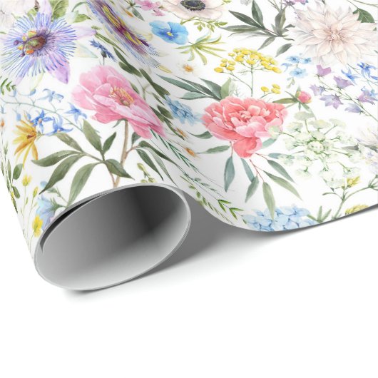 Papier Cadeau Symphonie botanique (Coin rond)