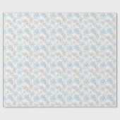 Papier Cadeau Symphonie de Bleu Céleste (Plat)
