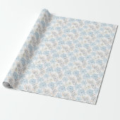 Papier Cadeau Symphonie de Bleu Céleste (Déroulé)