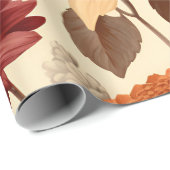 Papier Cadeau Symphonie de Chrysanthemum (Coin rond)