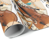 Papier Cadeau Symphonie d'instruments (Coin rond)