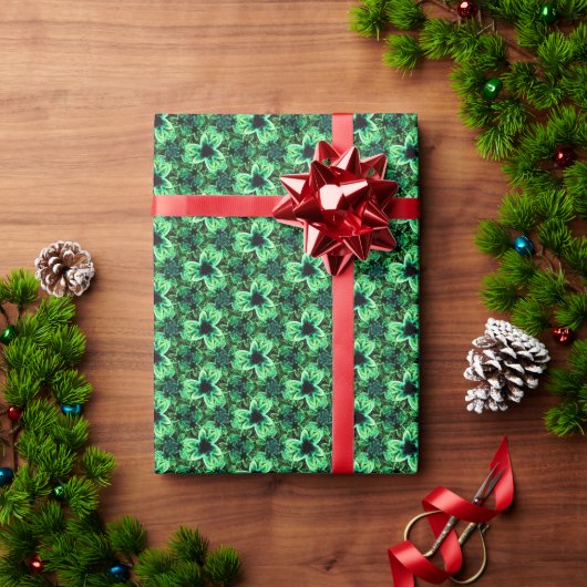 Papier Cadeau Symphonie en vert (Cadeau de vacances)