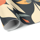 Papier Cadeau Symphonie pétale Abstraite (Coin rond)