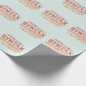 Papier Cadeau Syntaxe Funky Structure de la phrase Grammaire (Coin)
