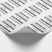 Papier Cadeau Synthétiseur Instrument le plus important (Coin)