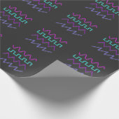 Papier Cadeau Synthétiseur Waveform Synth Rave Musique analogiqu (Coin)