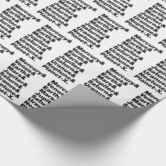 Papier Cadeau Système solaire (Coin)