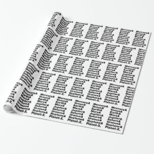 Papier Cadeau Système solaire