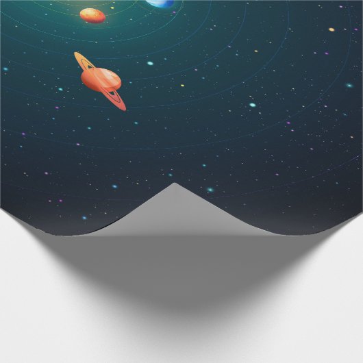 Papier Cadeau Système solaire (Coin)