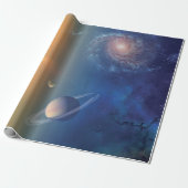 Papier Cadeau Système solaire de la NASA Espace extra-atmosphéri (Déroulé)