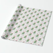 Papier Cadeau T-Rex dinosaure de Noël (Déroulé)