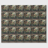 Papier Cadeau T-rex Faites Face À Vos Craintes, (Plat)