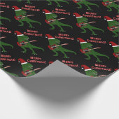 Papier Cadeau T-Rex Guitar Christmas (Coin)
