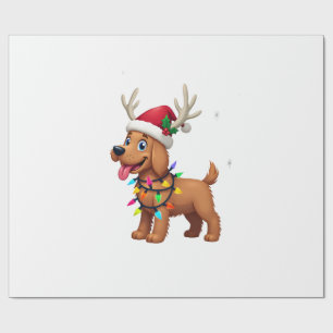 Papier Cadeau T-shirt Chien Terrier Irlandais à poils doux Lumiè