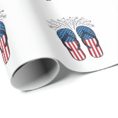 Papier Cadeau T-shirt de conception de l'été de feux d'artifice (Coin rond)