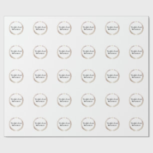 Papier Cadeau T-shirt drôle de l'influenceur le plus talentueux