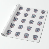 Papier Cadeau T-shirt graphique vectoriel de style de drapeau de (Déroulé)