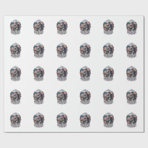Papier Cadeau T-shirt graphique vectoriel joueur d'échecs patrio