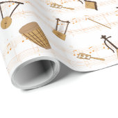 Papier Cadeau T-shirt Instruments de musique éthiopienne (Coin rond)