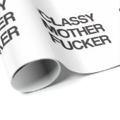 Papier Cadeau T-shirts offensif grossier drôle de Fu de mère (Coin rond)