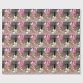 Papier Cadeau Tabby à Kitty Chat de Pâques (Plat)