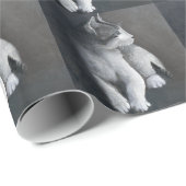 Papier Cadeau Tabby Kitten (Coin rond)