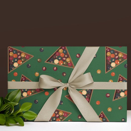 Papier Cadeau Table de billard de billard vintage