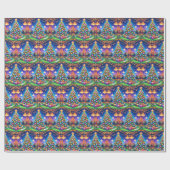 Papier Cadeau Table De Carte Casino Et Arbre De Noël De Chip De  (Plat)