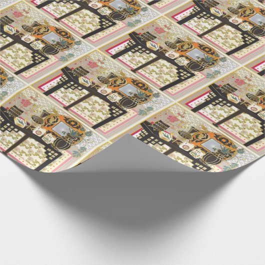 Papier Cadeau Table Mah Jongg (Coin)