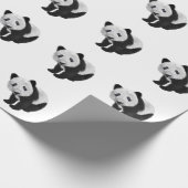 Papier Cadeau Table réservée pour bébé panda (Coin)